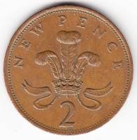() Монета Великобритания 1981 год   ""   Серебрение  VF